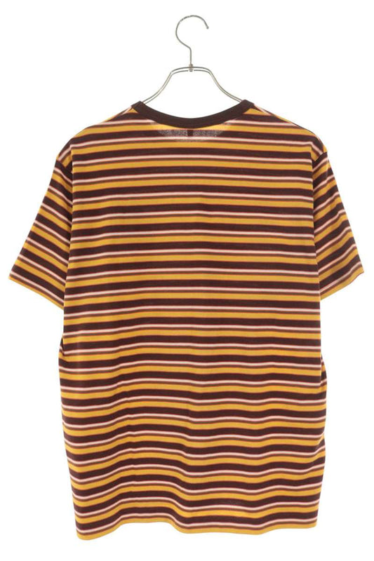 KHOKI 26SS Embroidered Stripe T-Shirt Size 2
