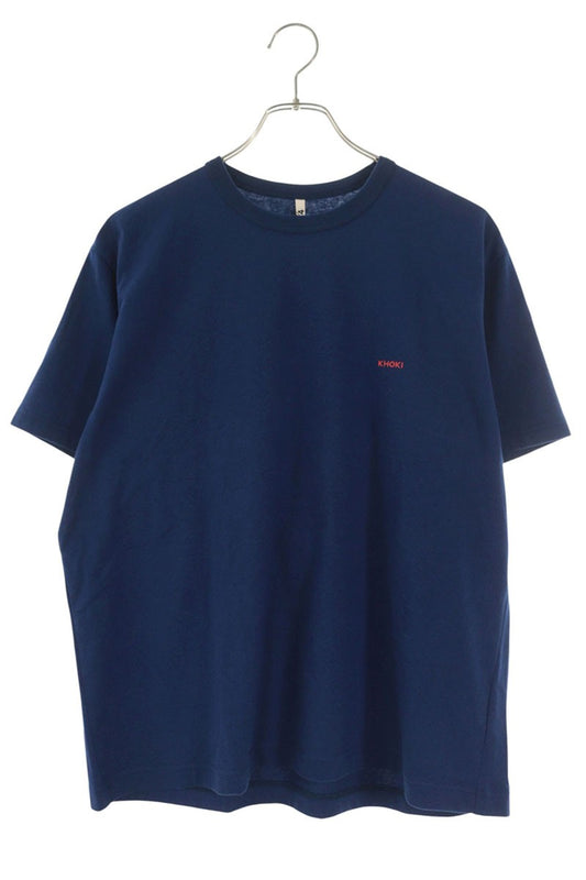 KHOKI 26SS Back Print T-Shirt Navy Size 3