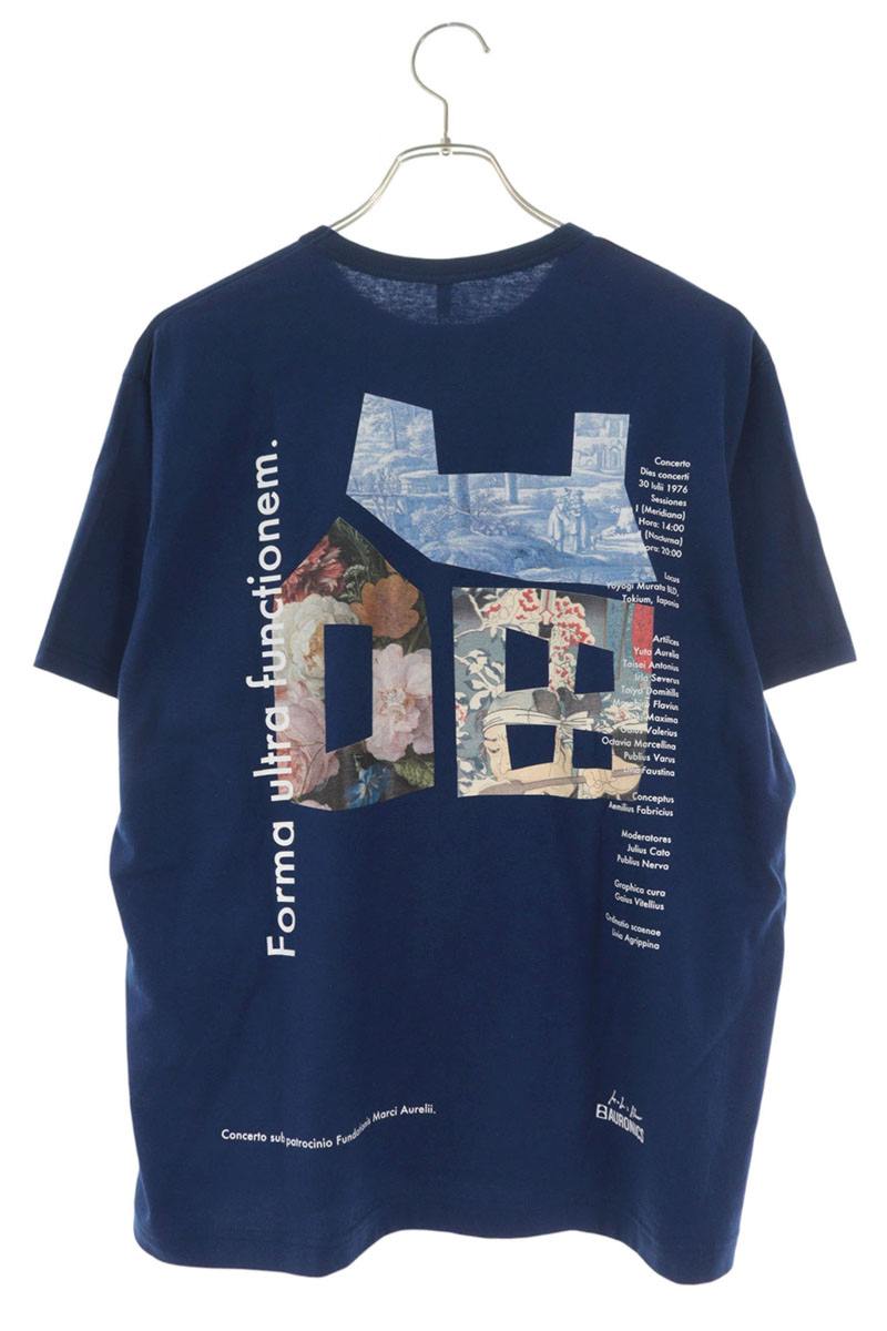 KHOKI 26SS Back Print T-Shirt Navy Size 3