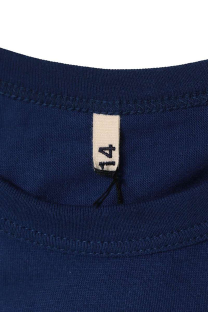 KHOKI 26SS Back Print T-Shirt Navy Size 3