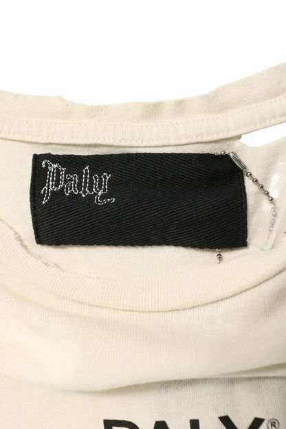 Paly Hollywood Core Logo Distressed T-Shirt White Size XL