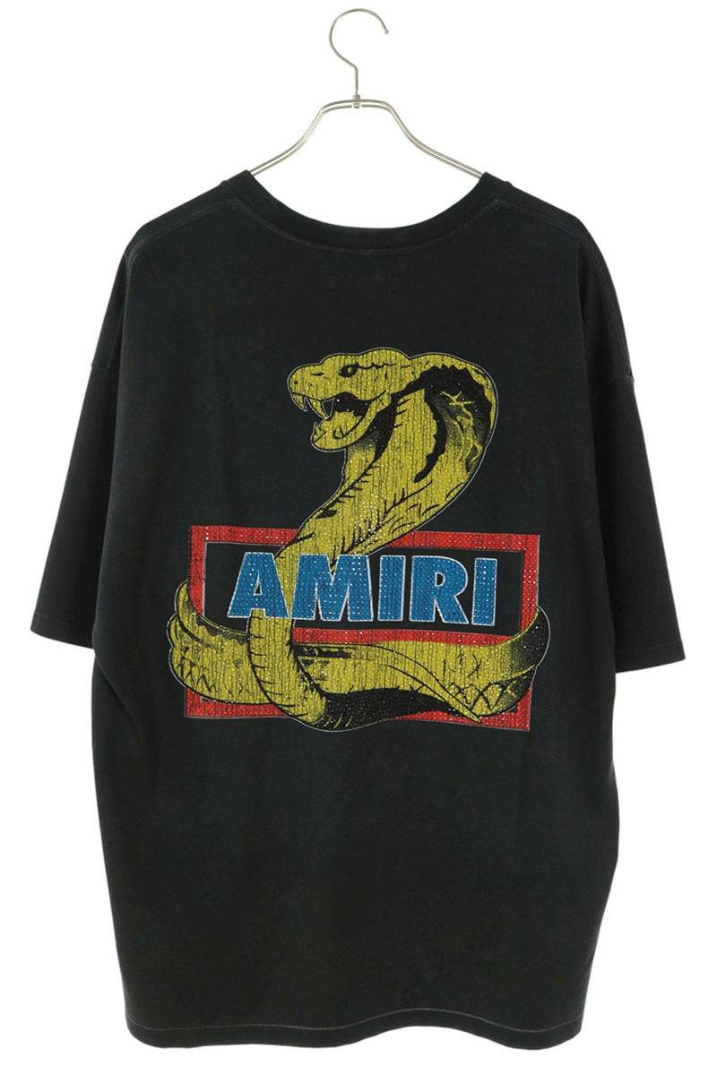 AMIRI 25AW Cobra Print Stone Embellished T-Shirt Size M