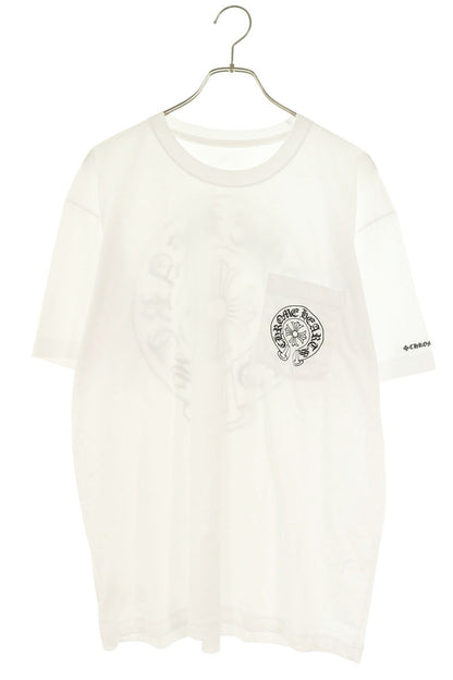 Chrome Hearts Back Horseshoe Print T-Shirt White Size XL