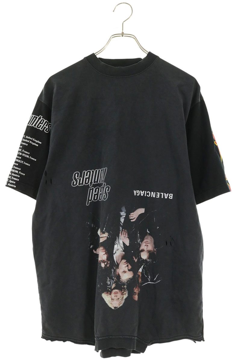 BALENCIAGA Speedhunters Upside Down T-Shirt Black Size 1