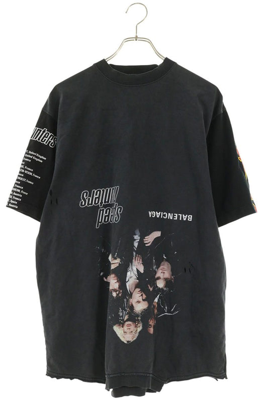 BALENCIAGA Speedhunters Upside Down T-Shirt Black Size 1