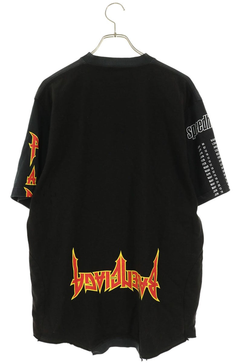 BALENCIAGA Speedhunters Upside Down T-Shirt Black Size 1