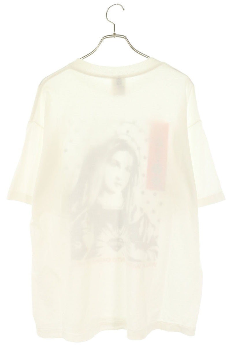 SAINT MICHAEL 25AW Maria Print T-Shirt White Size L