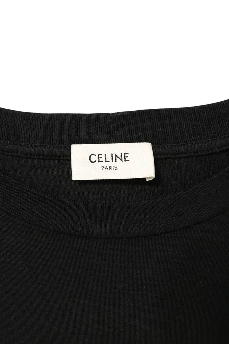 CELINE "I AM THE BOY" Print T-Shirt Black Size L