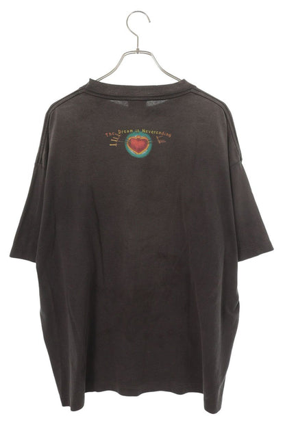 SAINT MICHAEL 26SS Heart Print Vintage T-Shirt Black Size XL