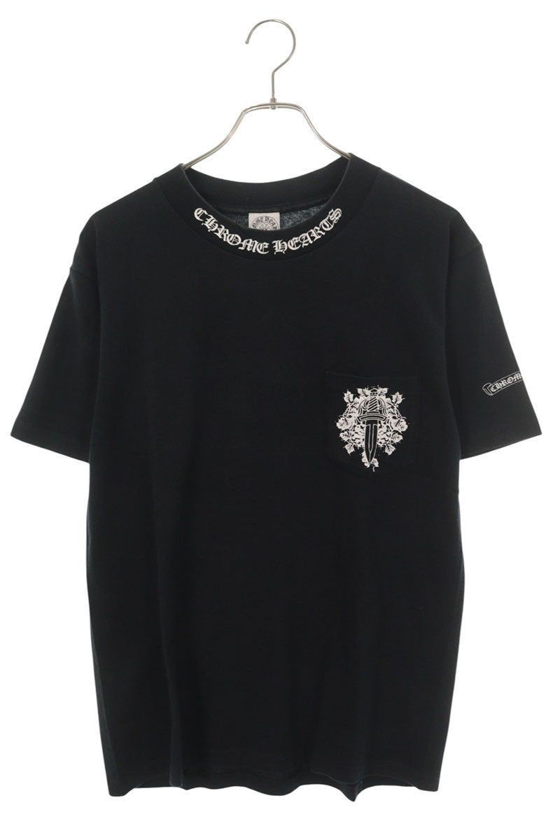 Chrome Hearts Vine Dagger Pocket T-Shirt Black Size M
