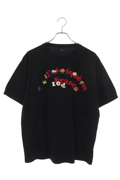 ISSUETHINGS Front Design Badge T-Shirt Black Size 3