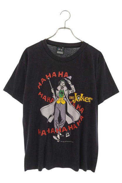 VINTAGE Joker Character Print T-Shirt Black Size XL