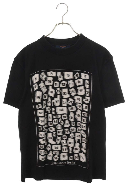 LOUISVUITTON 22AW Trunk Knit T-Shirt Black White Size M