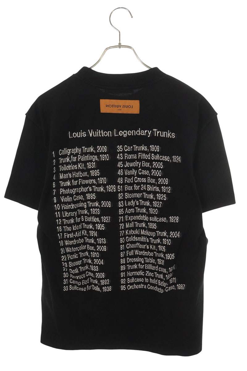 LOUISVUITTON 22AW Trunk Knit T-Shirt Black White Size M