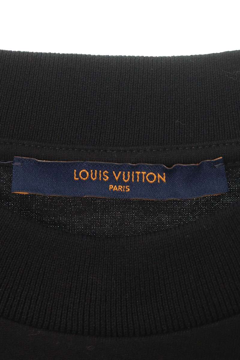LOUISVUITTON 22AW Trunk Knit T-Shirt Black White Size M