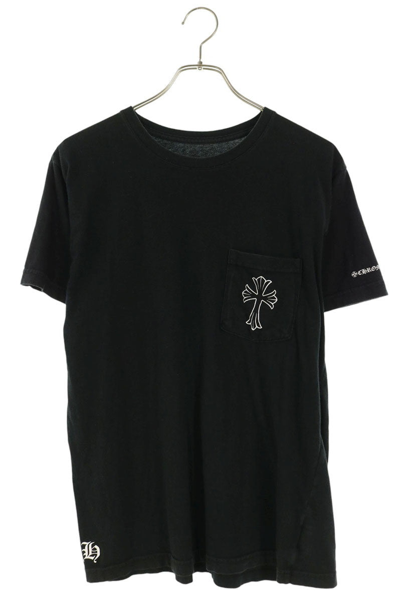 Chrome Hearts Back CH Cross Print T-Shirt Black Size M