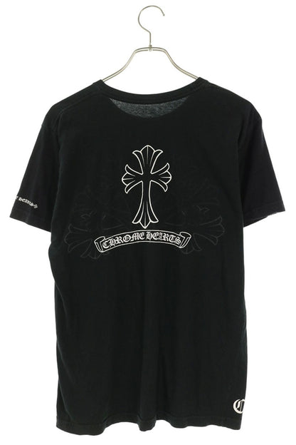 Chrome Hearts Back CH Cross Print T-Shirt Black Size M