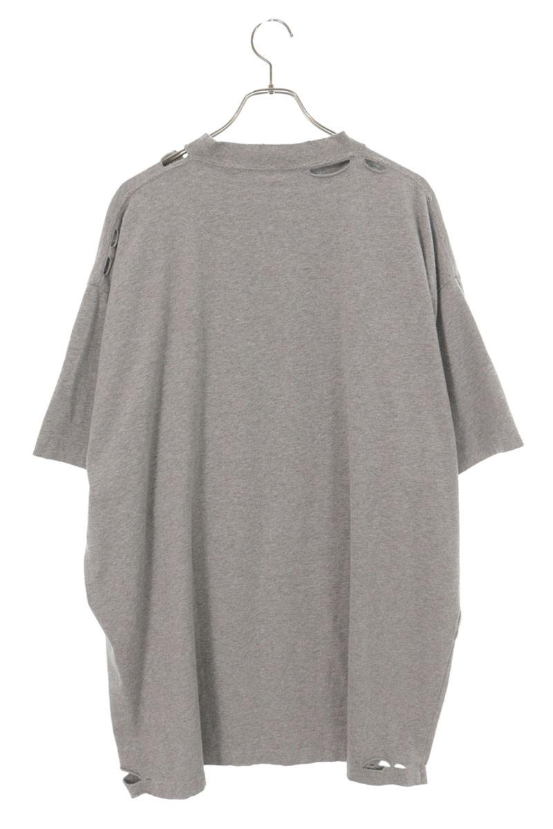 BALENCIAGA Planet Earth Oversized T-Shirt Gray Size 4