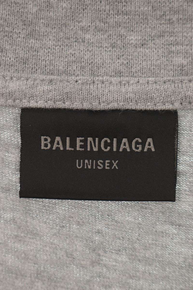 BALENCIAGA Planet Earth Oversized T-Shirt Gray Size 4