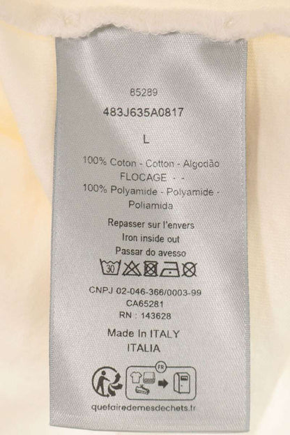 DIOR Bobby Logo Distressed T-Shirt White Green Size L