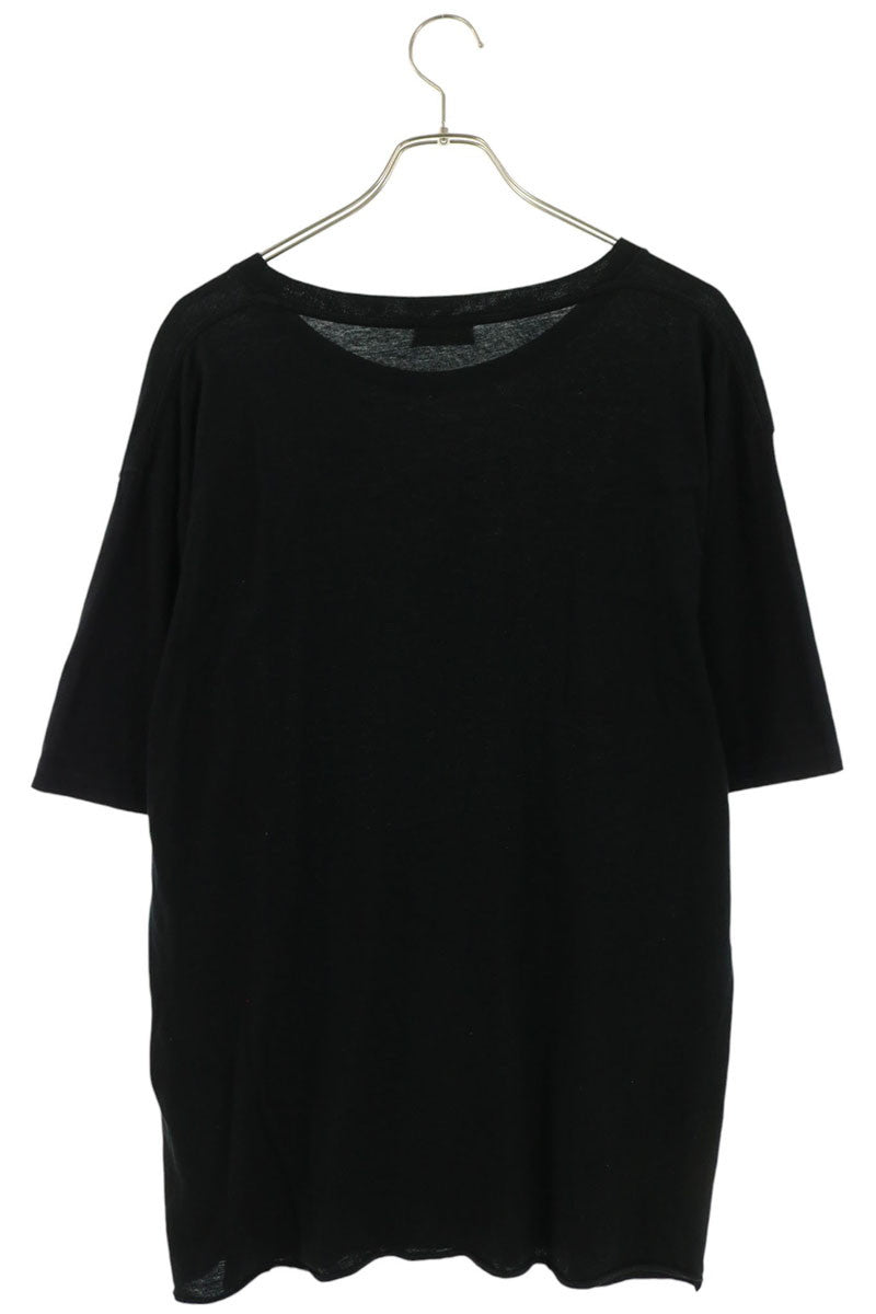 SAINT LAURENT PARIS Black Logo Print T-Shirt Size M