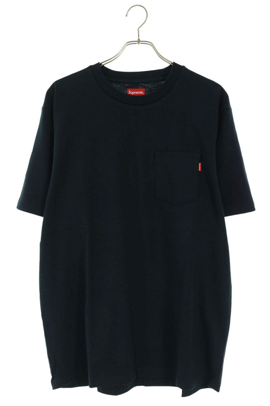 SUPREME S S Pocket Cotton T-Shirt Navy Size XL