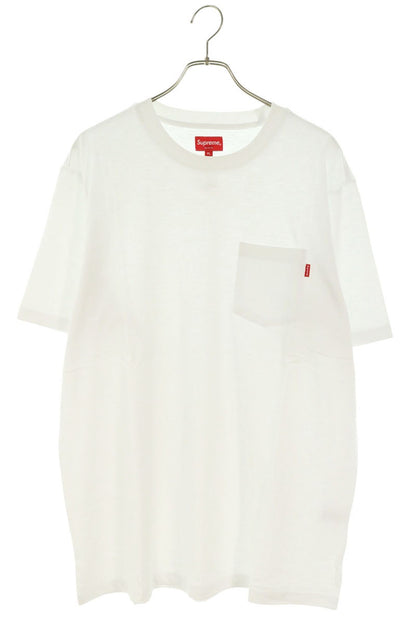 SUPREME S S Pocket Cotton T-Shirt White Size XL
