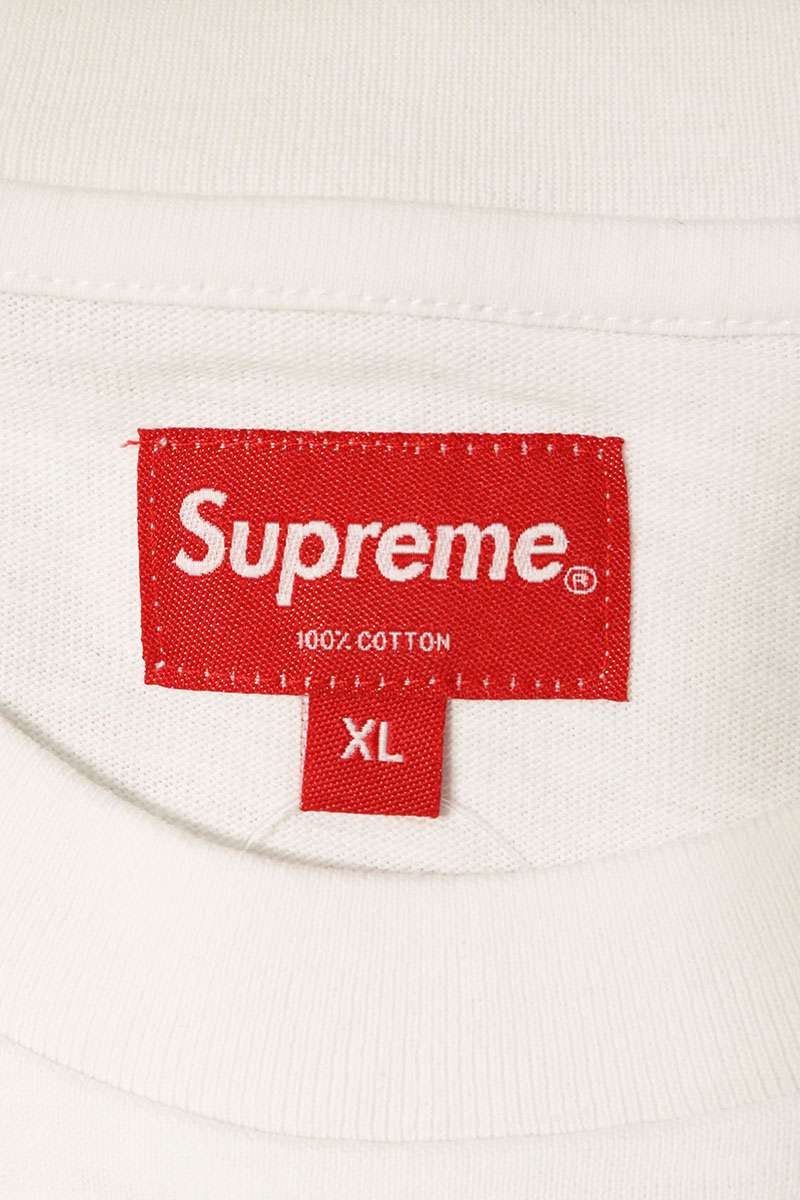 SUPREME S S Pocket Cotton T-Shirt White Size XL