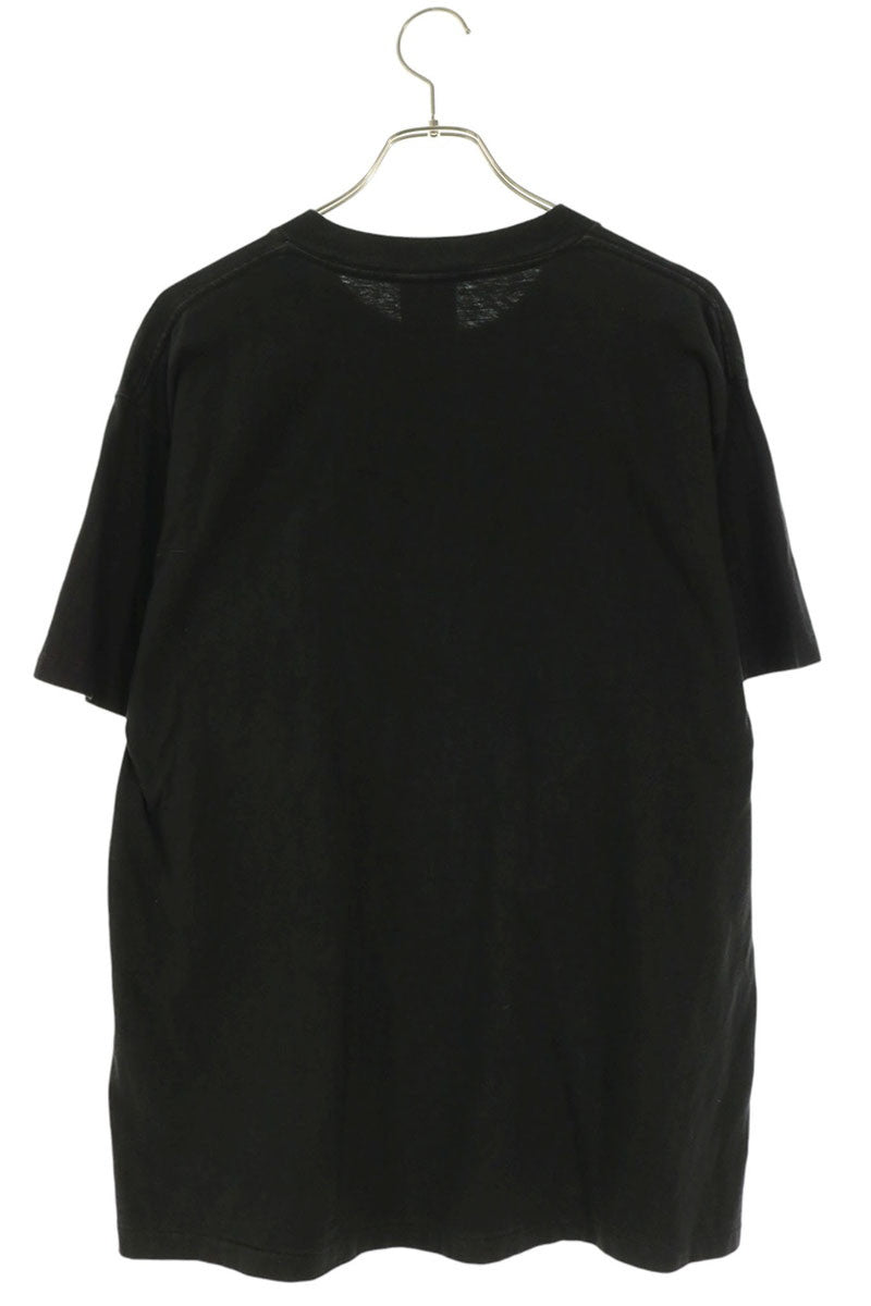 VINTAGE Apple ONEITA Tag Print T-Shirt Black Multi Size L