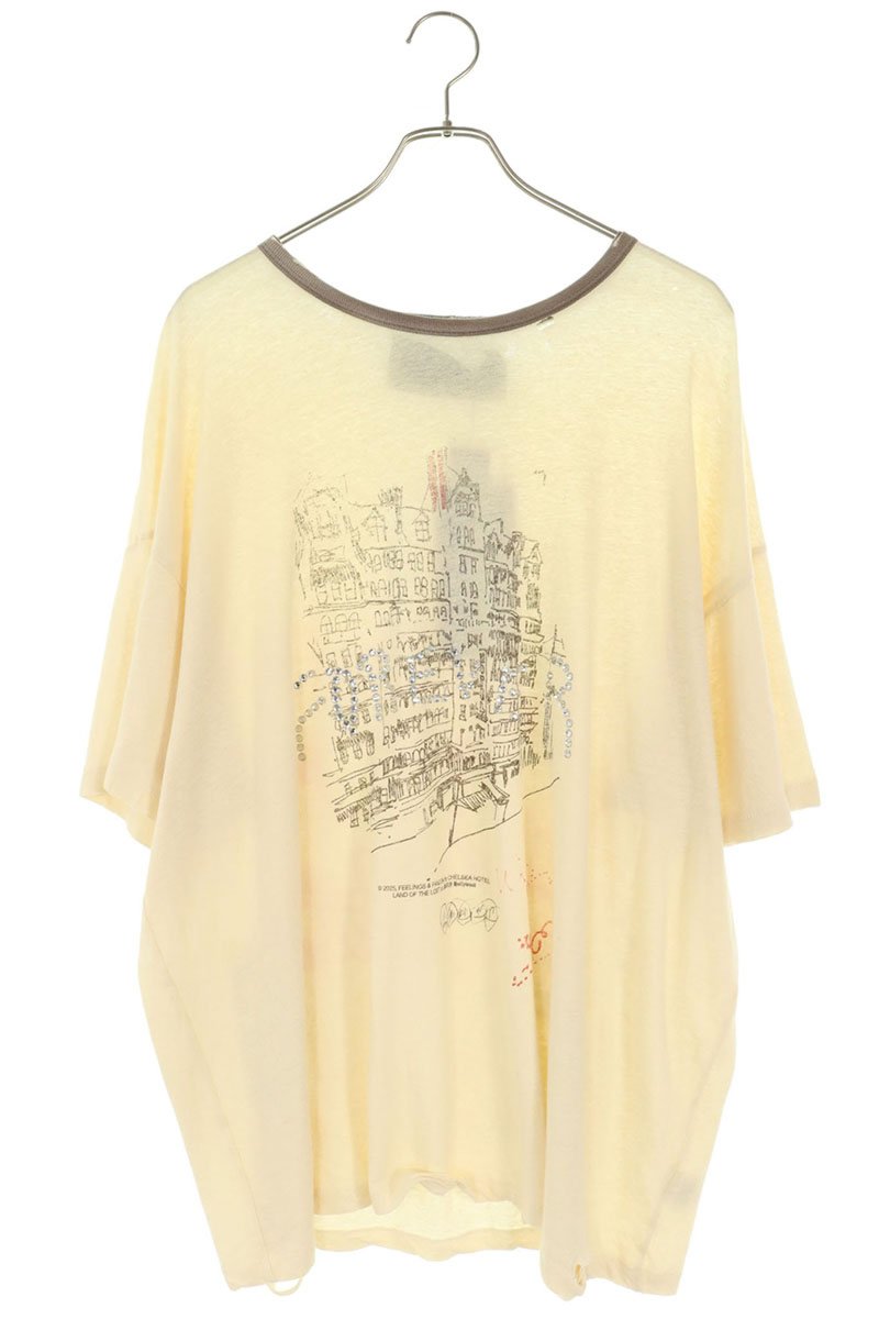 Paly Hollywood CHELSEAY HOTEL Graphic Ringer T-Shirt Size L