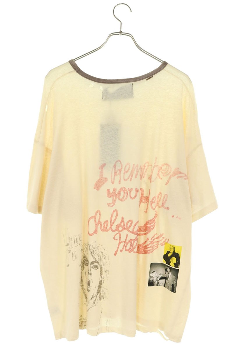 Paly Hollywood CHELSEAY HOTEL Graphic Ringer T-Shirt Size L