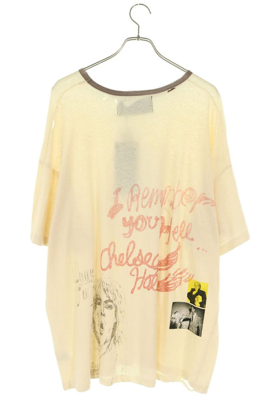 Paly Hollywood CHELSEAY HOTEL Graphic Ringer T-Shirt Size L