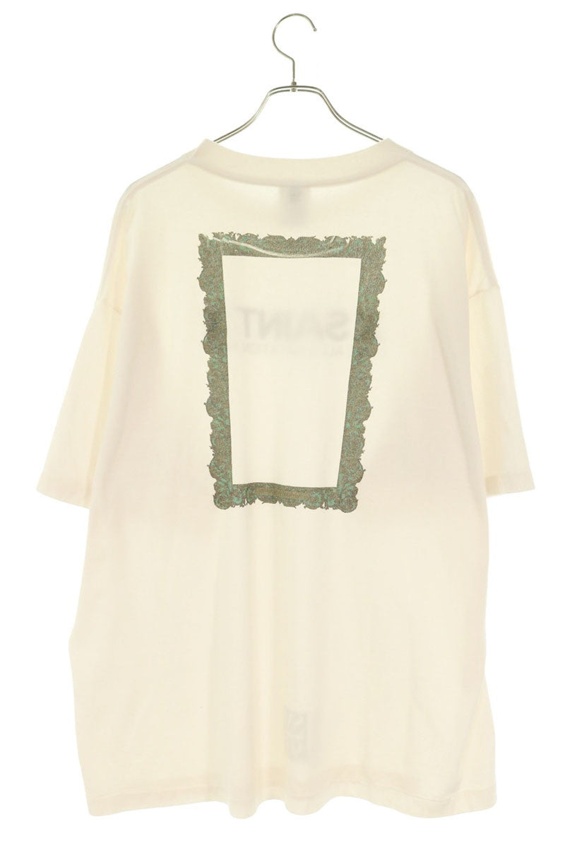 SAINT MICHAEL Logo Print T-Shirt White Size XL