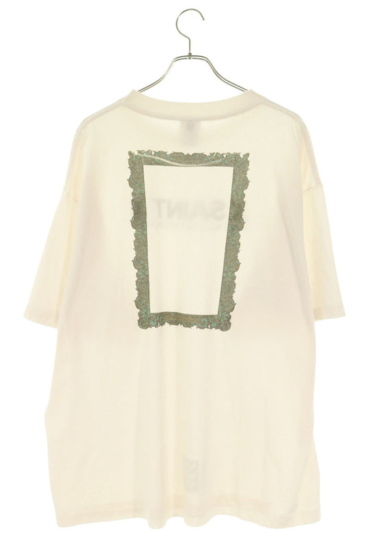 SAINT MICHAEL Logo Print T-Shirt White Size XL