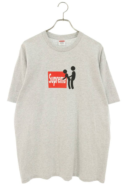 SUPREME Stick Print T-Shirt Grey Size L