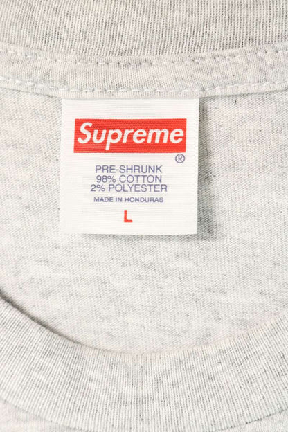 SUPREME Stick Print T-Shirt Grey Size L