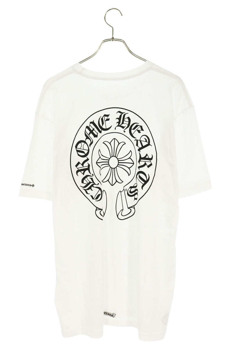 Chrome Hearts Back Horseshoe Print T-Shirt White Size XL