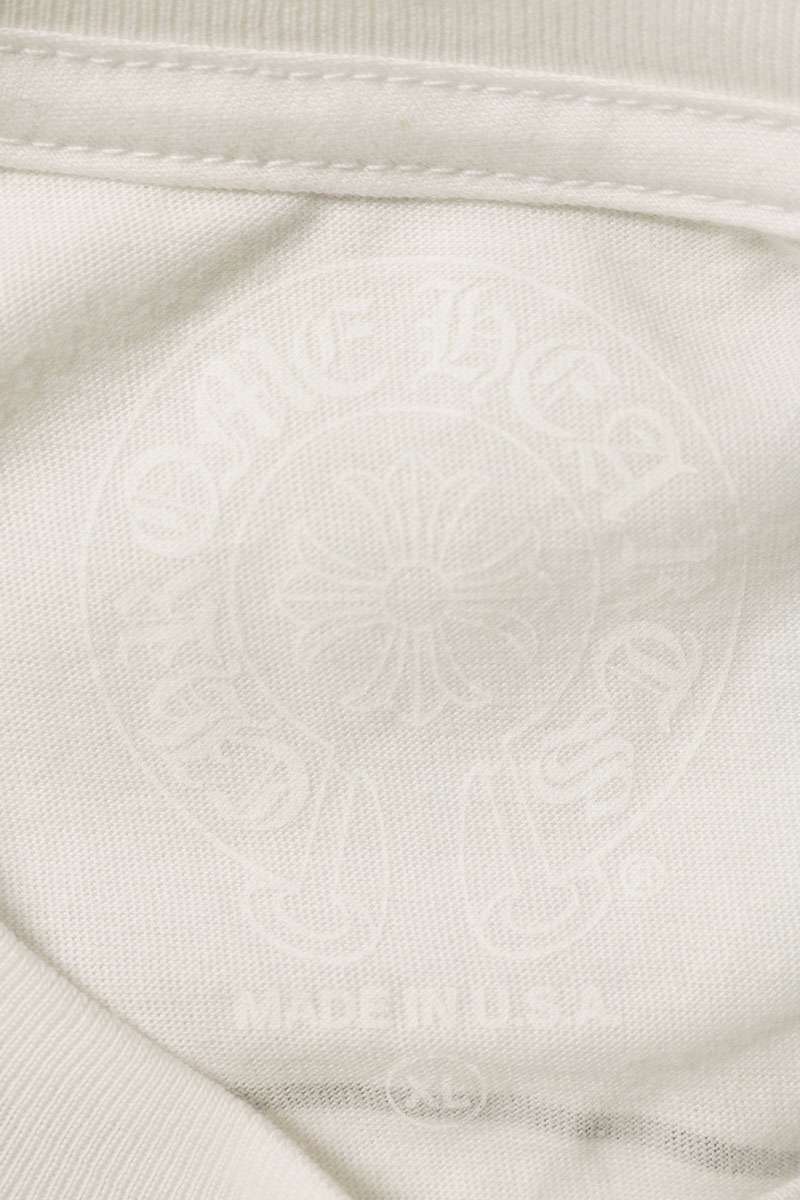 Chrome Hearts Back Horseshoe Print T-Shirt White Size XL