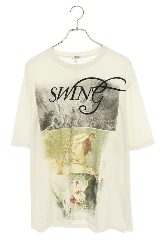 LOEWE SWING Embroidery Art Print T-Shirt Size S