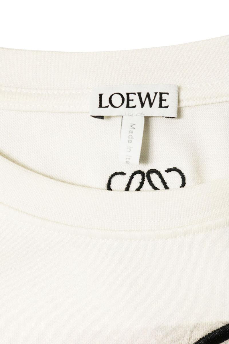 LOEWE SWING Embroidery Art Print T-Shirt Size S