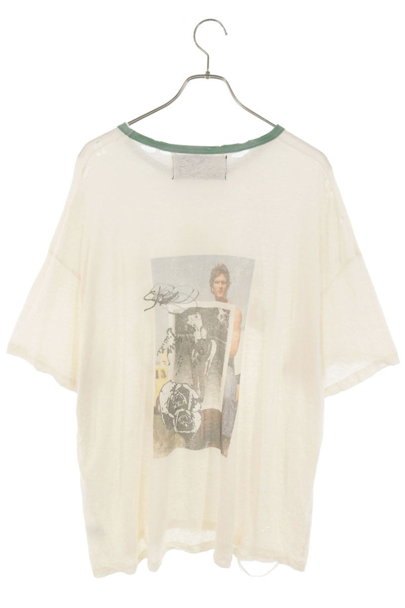 PALY Back To Life Ringer Vintage Wash T-Shirt White Size L