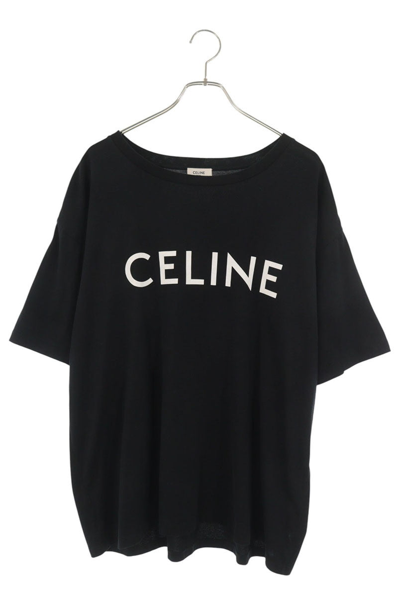 CELINE Loose Fit Logo T-Shirt Black Size XL