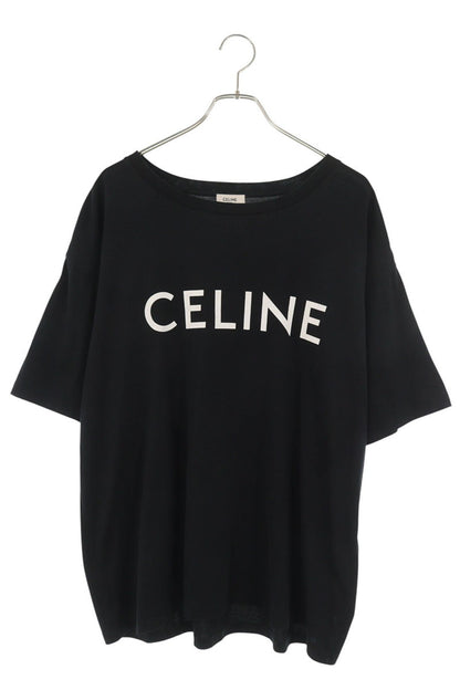 CELINE Loose Fit Logo T-Shirt Black Size XL