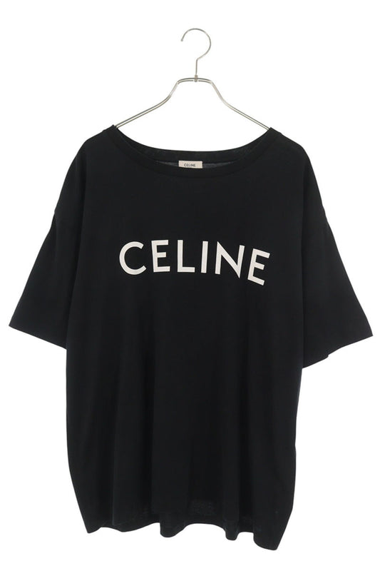 CELINE Loose Fit Logo T-Shirt Black Size XL