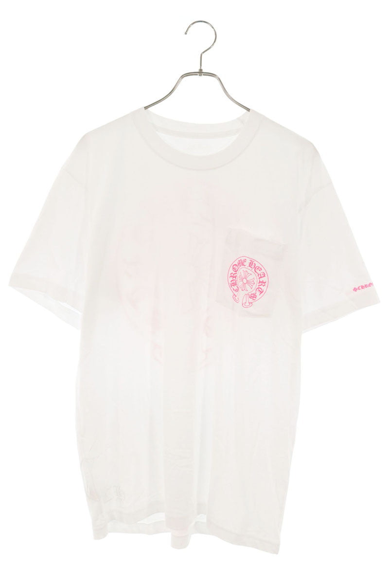 Chrome Hearts Back Horseshoe Print T-Shirt White Size L
