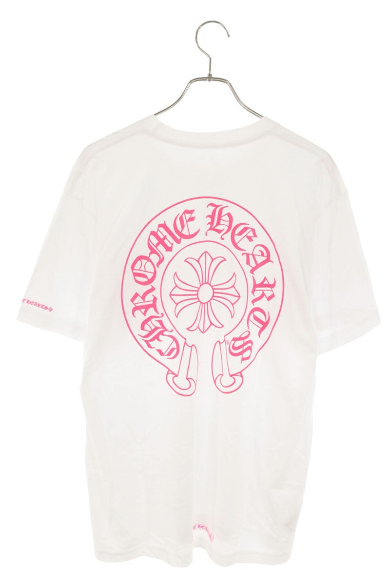 Chrome Hearts Back Horseshoe Print T-Shirt White Size L