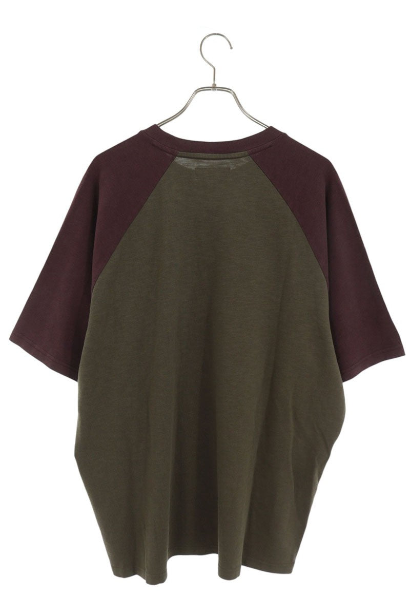 SUPREME Rhinestone Raglan T-Shirt Olive Purple Size XL