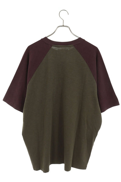 SUPREME Rhinestone Raglan T-Shirt Olive Purple Size XL