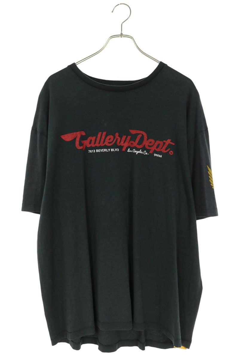 GALLERY DEPT Logo Print T-Shirt Black/Red Size XL