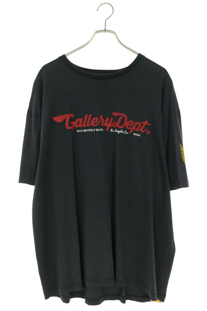 GALLERY DEPT Logo Print T-Shirt Black/Red Size XL